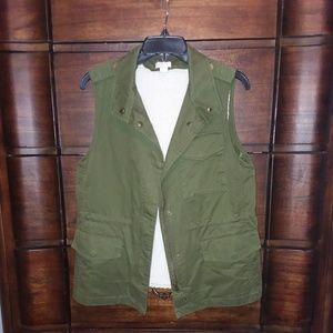 J. Crew utility vest with removable sherpa lining